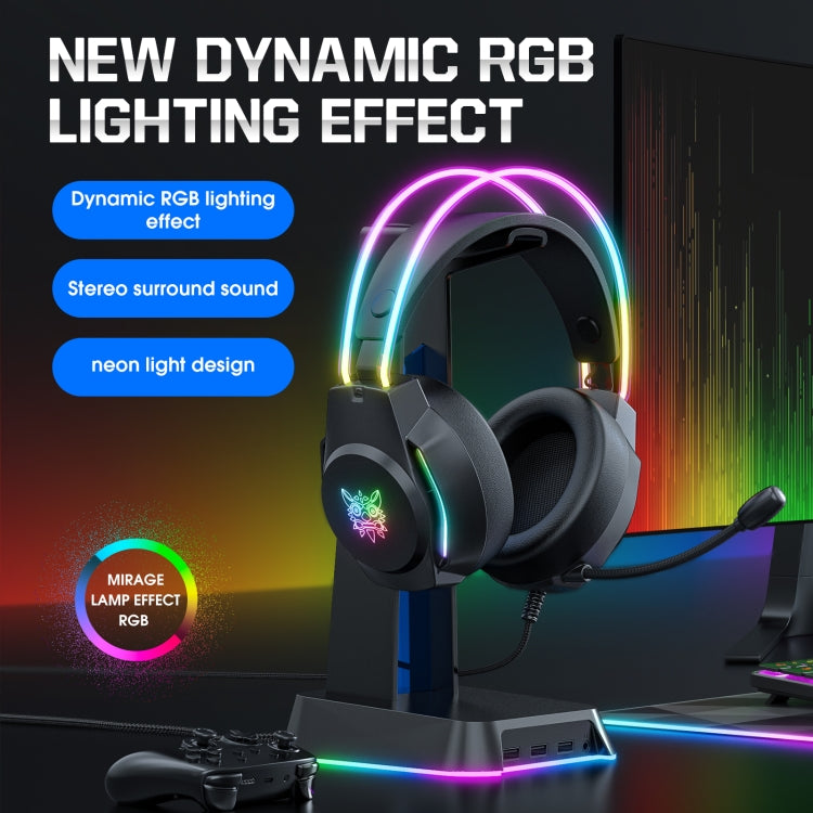 Frendorf | X26 USB+3.5mm RGB Verkabeltes Gaming-Headset (Schwarz)