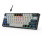Frendorf | AULA F3261 Type-C Verdrahtete Hot Swappable 61 Tasten RGB Mechanische Tastatur (Schwarz Grau Tee Schaft)