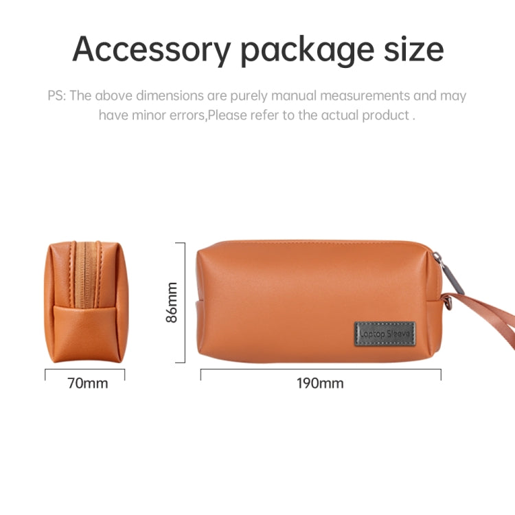 Frendorf | Wasserdichte PU Laptop Tasche Innentasche mit Power Pack, Größe: 15 Zoll (Roségold)
