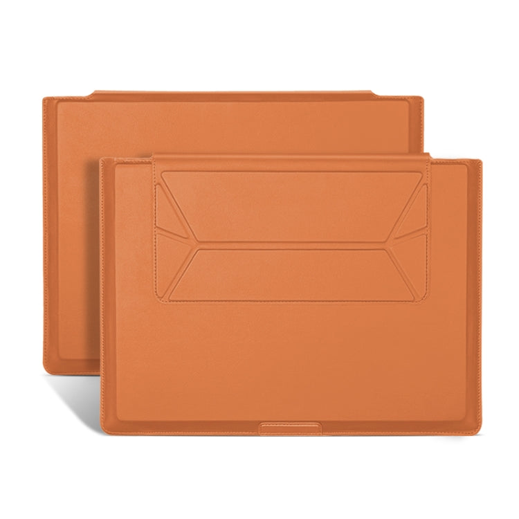 Frendorf | 13-14 Zoll Universal Laptop Magnetischer Halter Stich Innentasche (Braun)