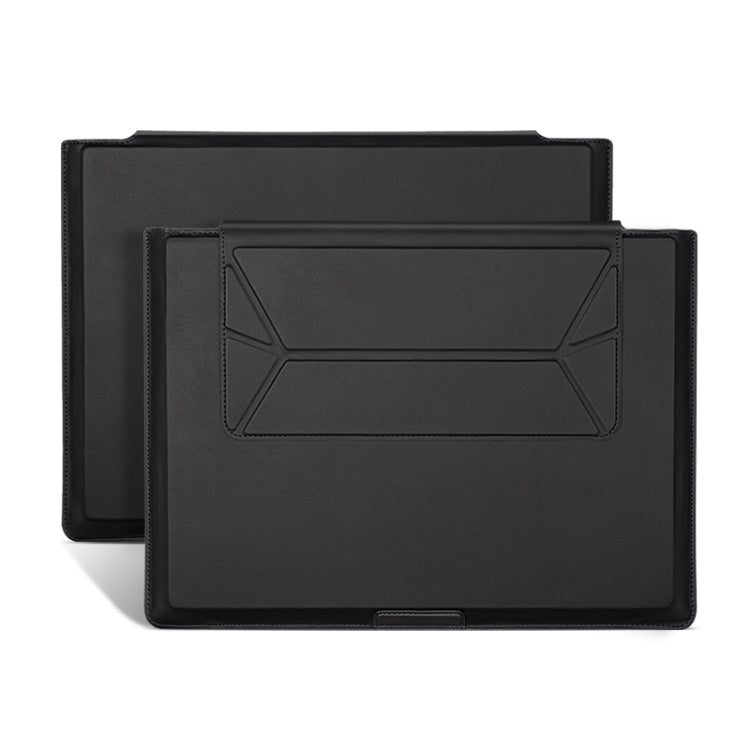 Frendorf | 15-16 Zoll Universal Laptop Magnethalter Nähen Innentasche (Schwarz)