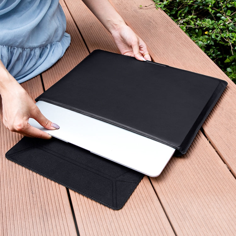 Frendorf | 15-16 Zoll Universal Laptop Magnethalter Nähen Innentasche (Schwarz)