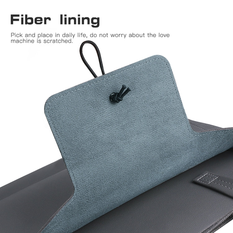 Frendorf | 15-16 Zoll Universal Elastischer Faden Knopf Tragbare Laptop Innentasche (Dunkelgrau)