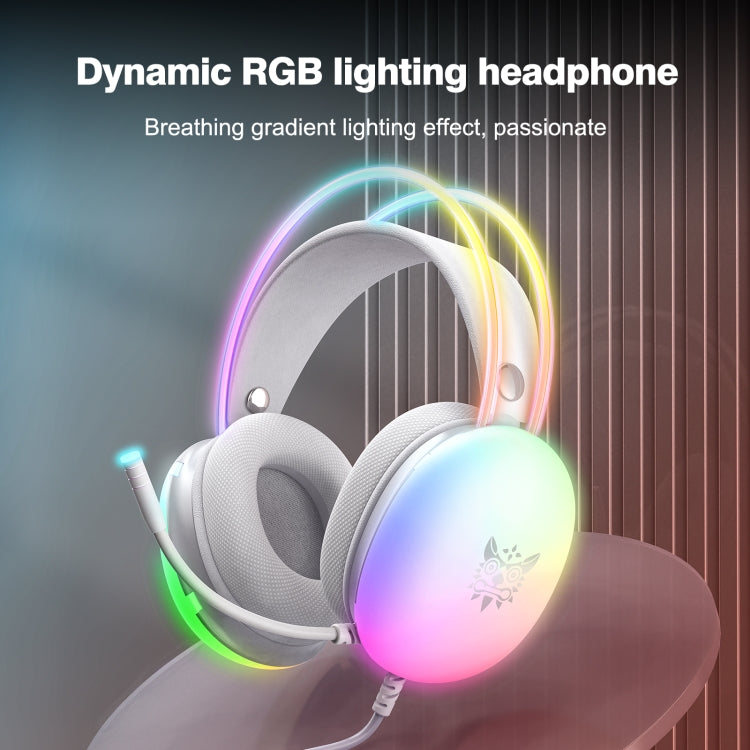 Frendorf | ONIKUMA X25 RGB Gaming-Headset mit Kabel (Grau)
