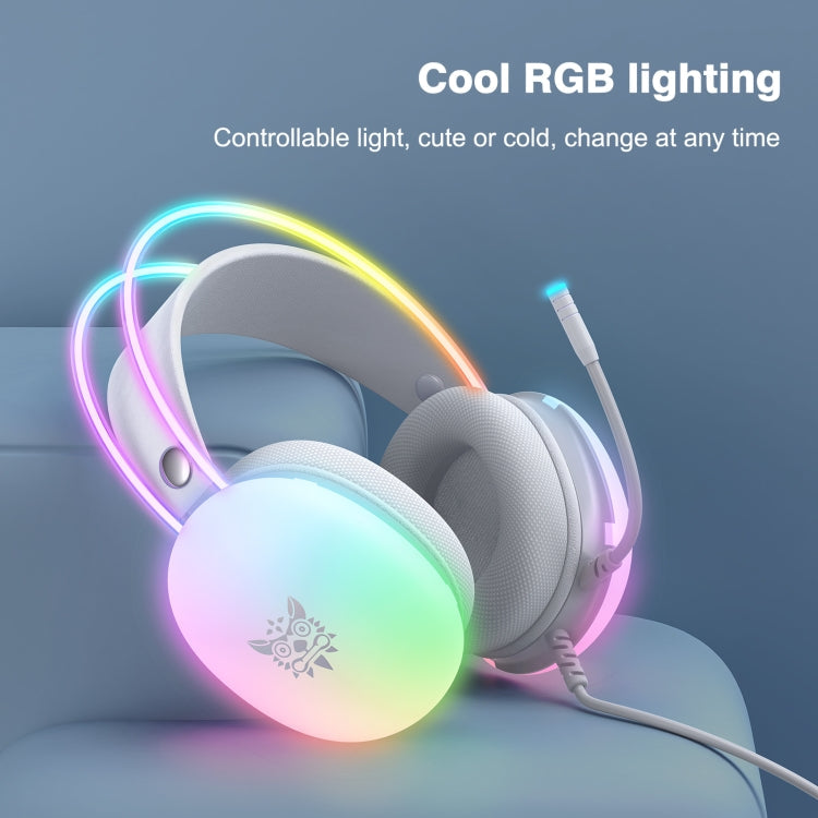 Frendorf | ONIKUMA X25 RGB Gaming-Headset mit Kabel (Grau)