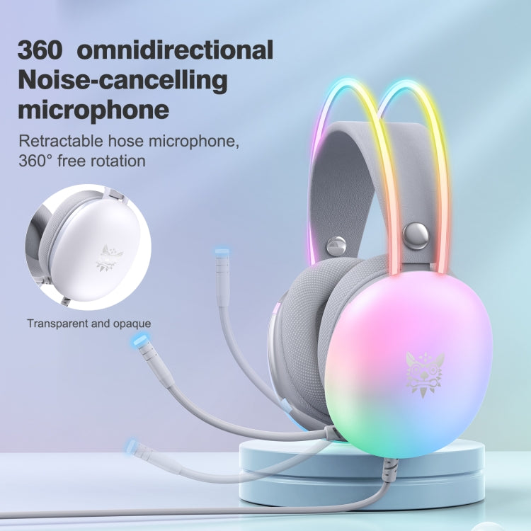 Frendorf | ONIKUMA X25 RGB Gaming-Headset mit Kabel (Grau)