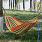 Frendorf | Outdoor Doppelt Verdickte Canvas Hängematte Indoor Schaukel mit Abnehmbarer Gewölbter Stange, Größe:200x100cm (Candy Farbe)