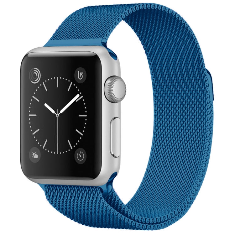 Frerndorf | Für Apple Watch Series 9&8&7 41mm / 6 & SE & 5 & 4 40mm / 3 & 2 & 1 38mm Mailänder Schleife Magnetische Edelstahl Uhrenarmband (Porzellanblau)