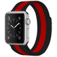 Frerndorf | Für Apple Watch Series 9&8&7 41mm / SE 3&SE 2&6&SE&5&4 40mm / 3&2&1 38mm Mailänder Loop Magnetische Edelstahl-Uhrenarmband (Schwarz Rot)