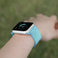 Frerndorf | Für Apple Watch Ultra 49mm & Watch Ultra 2 49mm / Series 9 & 8 & 7 45mm / 6 & SE & 5 & 4 44mm / 3 & 2 & 1 42mm Milanese Loop Magnetische Edelstahl-Uhrband (Türkis)