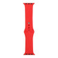 Frerndorf | Für Apple Watch Series 9&8&7 41mm / SE 3&SE 2&6&SE&5&4 40mm / 3&2&1 38mm Silikon-Uhrenarmband, Lange Sektion (Herren)(Rot)