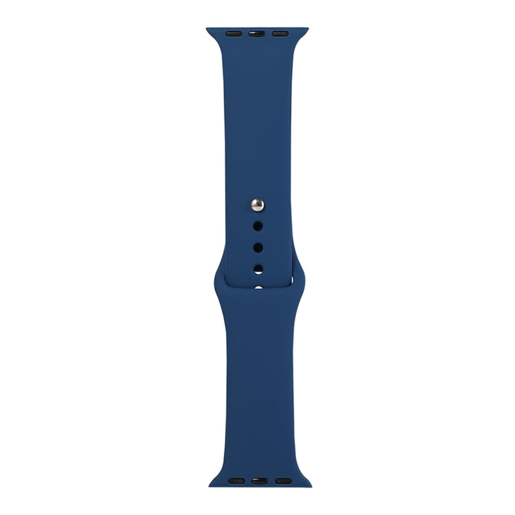 Frerndorf | Für Apple Watch Series 9&8&7 41mm / SE 3&SE 2&6&SE&5&4 40mm / 3&2&1 38mm Silikon-Uhrenarmband, Lange Sektion (Herren)(See Blau)