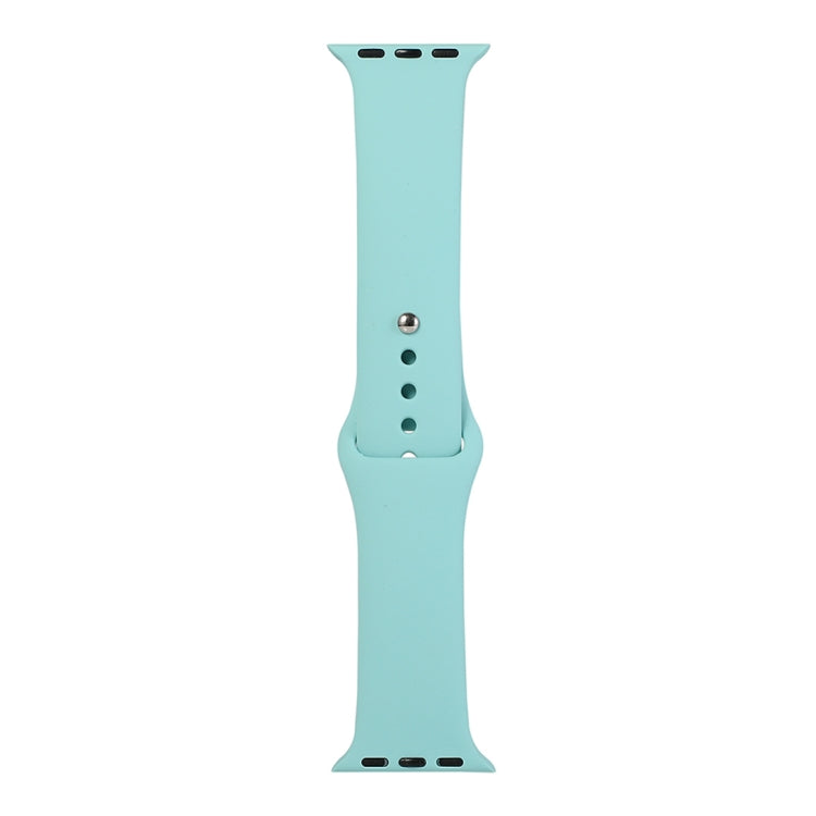Frerndorf | Für Apple Watch Series 9&8&7 41mm / SE 3&SE 2&6&SE&5&4 40mm / 3&2&1 38mm Silikon-Uhrenarmband, Lange Sektion (Herren)(Eisblau)