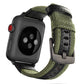 Frendorf | Für Apple Watch Series 7 41mm / 6 & SE & 5 & 4 40mm / 3 & 2 & 1 38mm Nylon Uhrenarmband (Armeegrün)