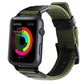 Frendorf | Für Apple Watch Series 7 41mm / 6 & SE & 5 & 4 40mm / 3 & 2 & 1 38mm Nylon Uhrenarmband (Armeegrün)
