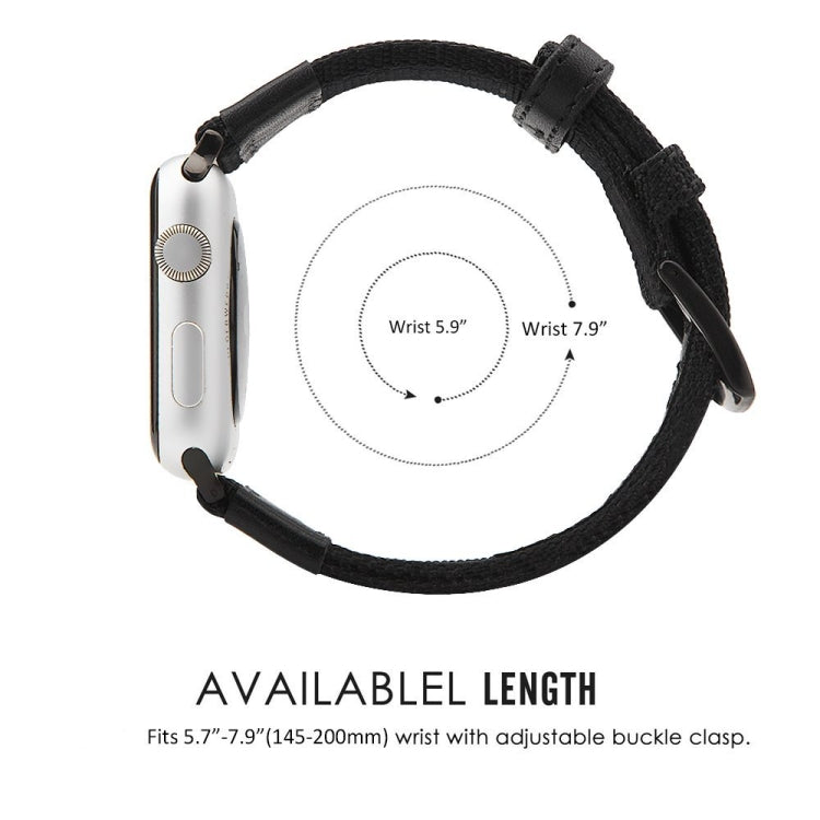 Frendorf | Für Apple Watch Series 7 41mm / 6 & SE & 5 & 4 40mm / 3 & 2 & 1 38mm Nylon Uhrenarmband (Armeegrün)