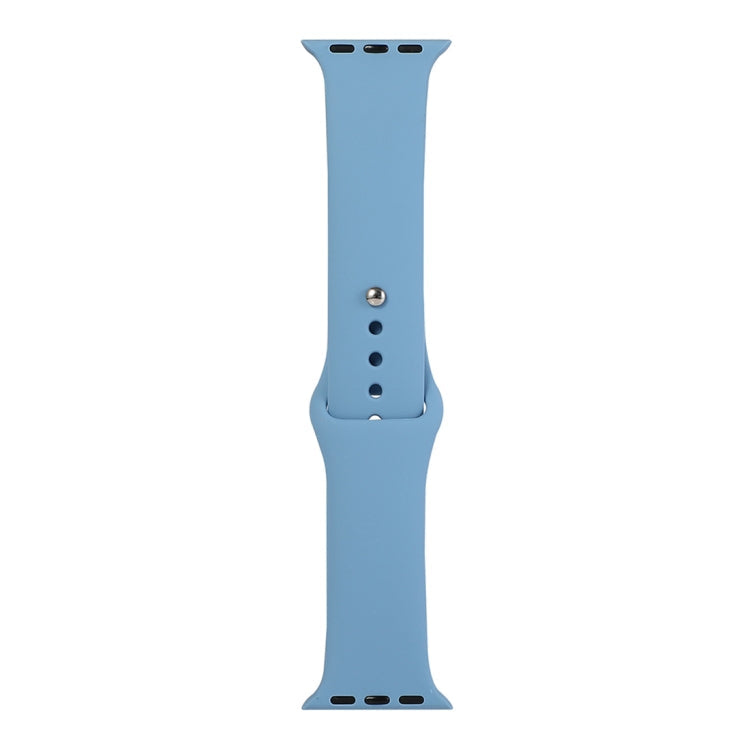 Frerndorf | Für Apple Watch Series 9&8&7 41mm / SE 3&SE 2&6&SE&5&4 40mm / 3&2&1 38mm Silikon Uhrenarmband, Kurzes Stück (weiblich)(Klar Blau)