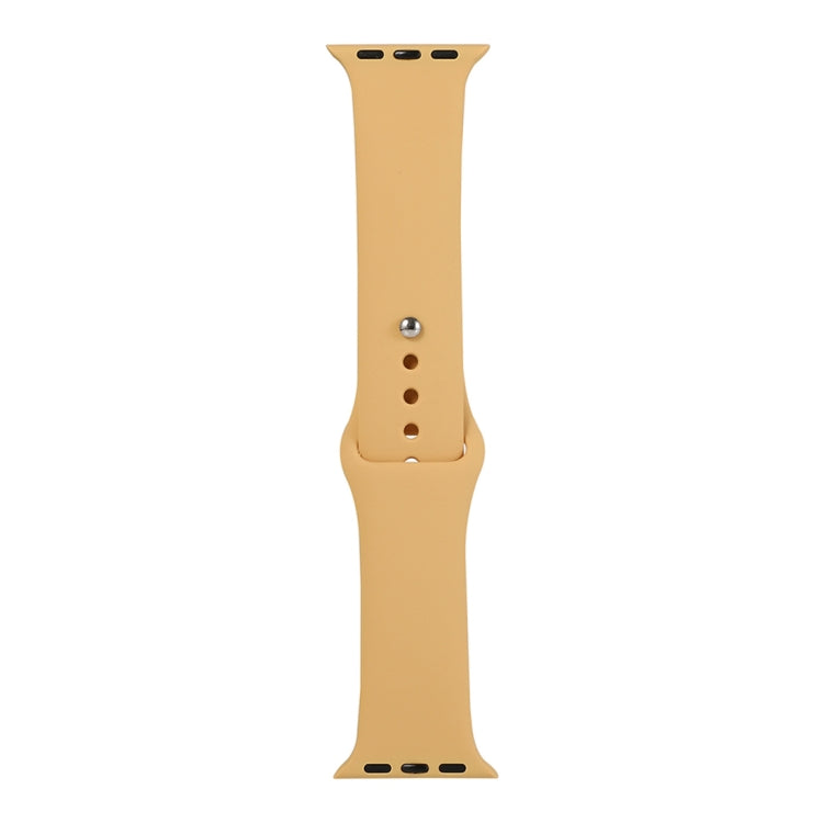 Frerndorf | Für Apple Watch Series 9&8&7 41mm / SE 3&SE 2&6&SE&5&4 40mm / 3&2&1 38mm Silikon-Uhrenarmband, Kurzes Abschnitt (weiblich)(Gold)