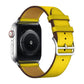 Frendorf | Für Apple Watch Series 7 41mm / 6 & SE & 5 & 4 40mm / 3 & 2 & 1 38mm Leder Uhrband (Gelb)