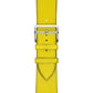 Frendorf | Für Apple Watch Series 7 41mm / 6 & SE & 5 & 4 40mm / 3 & 2 & 1 38mm Leder Uhrband (Gelb)