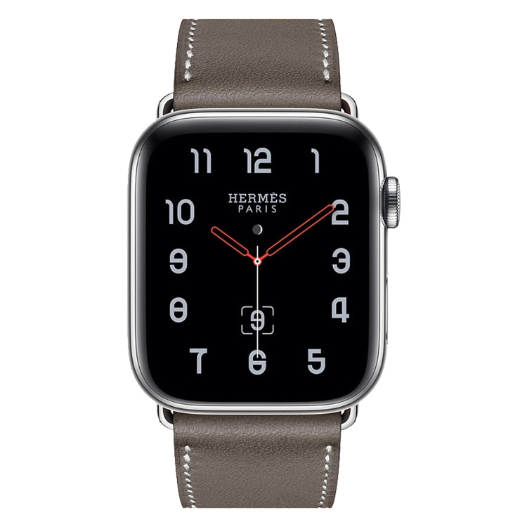 Frendorf | Für Apple Watch Series 7 41mm / 6 & SE & 5 & 4 40mm / 3 & 2 & 1 38mm Leder Uhrband (Grau)