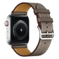 Frendorf | Für Apple Watch Series 7 41mm / 6 & SE & 5 & 4 40mm / 3 & 2 & 1 38mm Leder Uhrband (Grau)