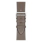 Frendorf | Für Apple Watch Series 7 41mm / 6 & SE & 5 & 4 40mm / 3 & 2 & 1 38mm Leder Uhrband (Grau)