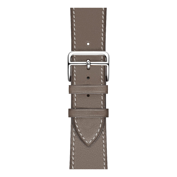 Frendorf | Für Apple Watch Series 7 41mm / 6 & SE & 5 & 4 40mm / 3 & 2 & 1 38mm Leder Uhrband (Grau)