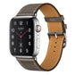 Frendorf | Für Apple Watch Series 7 41mm / 6 & SE & 5 & 4 40mm / 3 & 2 & 1 38mm Leder Uhrband (Grau)
