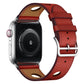 Frendorf | Für Apple Watch Series 7 41mm / 6 & SE & 5 & 4 40mm / 3 & 2 & 1 38mm Leder Drei Löcher Uhrenarmband (Rot)
