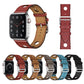Frendorf | Für Apple Watch Series 7 41mm / 6 & SE & 5 & 4 40mm / 3 & 2 & 1 38mm Leder Drei Löcher Uhrenarmband (Rot)