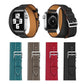 Frendorf | Für Apple Watch Series 7 45mm / 6 & SE & 5 & 4 44mm / 3 & 2 & 1 42mm Leder Doppel Loop Uhrenarmband (Rot)