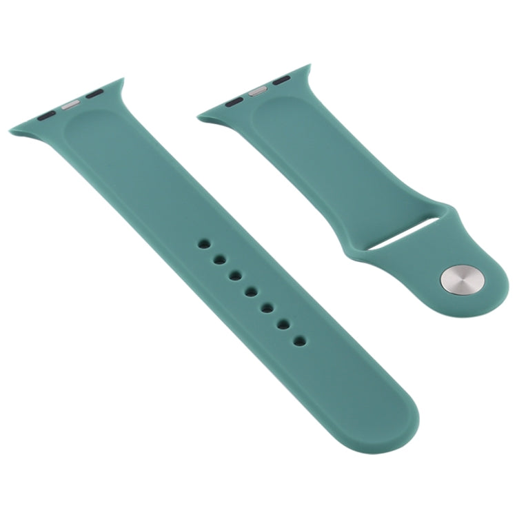 Frerndorf | Für Apple Watch Serie 9&8&7 41mm / SE 3&SE 2&6&SE&5&4 40mm / 3&2&1 38mm Silikon Armband, langer Abschnitt (Herren)(Lila)