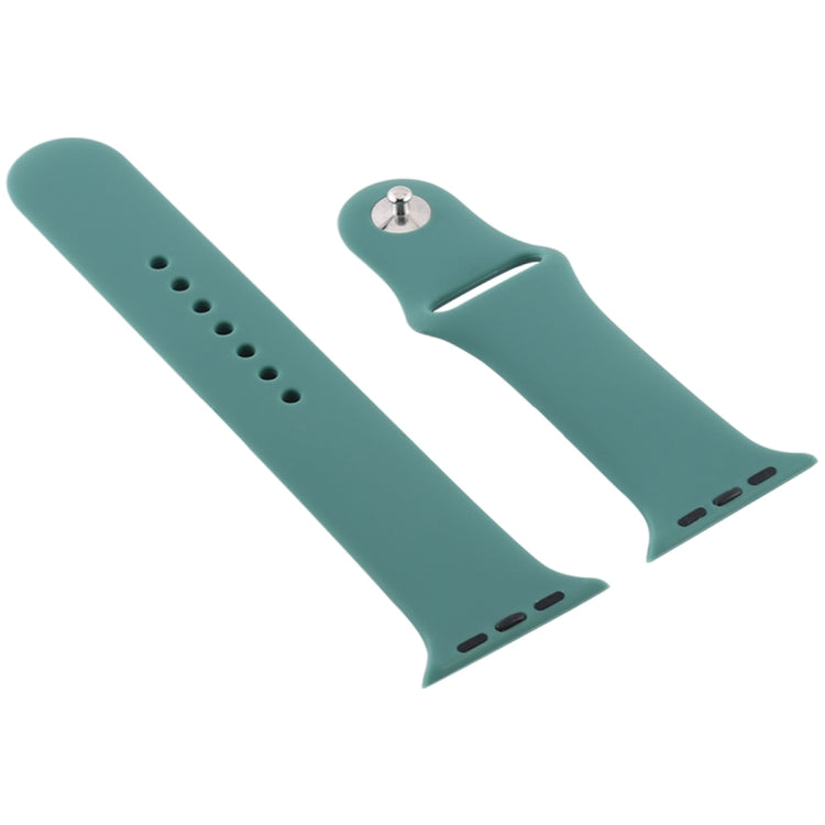 Frerndorf | Für Apple Watch Serie 9&8&7 41mm / SE 3&SE 2&6&SE&5&4 40mm / 3&2&1 38mm Silikon Armband, langer Abschnitt (Herren)(Lila)