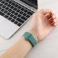 Frerndorf | Für Apple Watch Serie 9&8&7 41mm / SE 3&SE 2&6&SE&5&4 40mm / 3&2&1 38mm Silikon Armband, langer Abschnitt (Herren)(Lila)