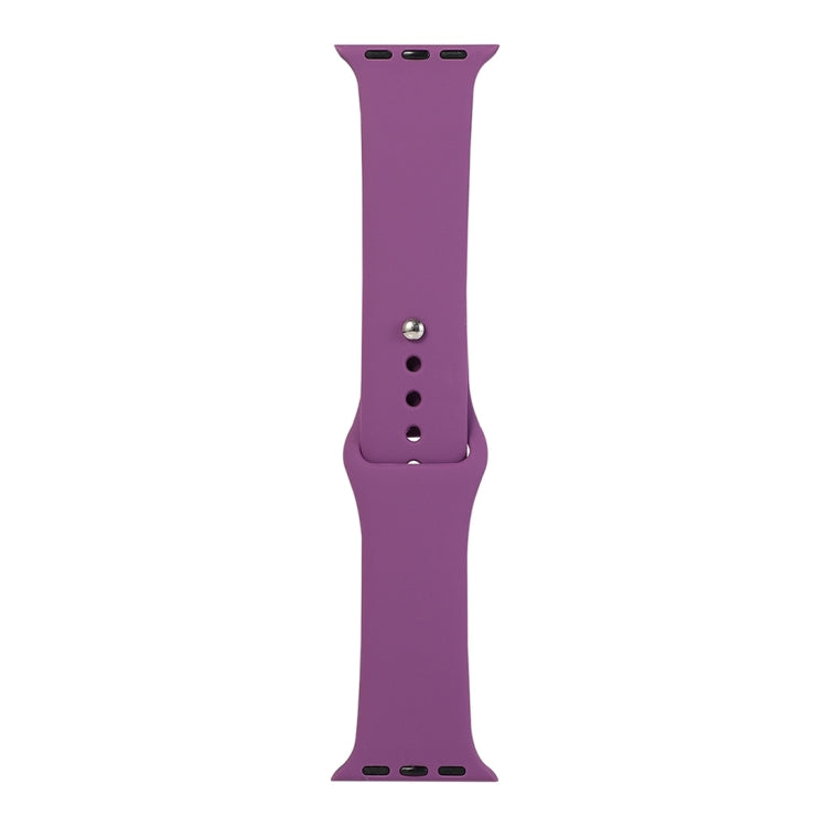 Frerndorf | Für Apple Watch Serie 9&8&7 41mm / SE 3&SE 2&6&SE&5&4 40mm / 3&2&1 38mm Silikon Armband, langer Abschnitt (Herren)(Lila)