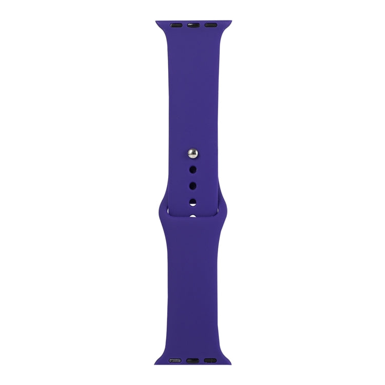 Frerndorf | Für Apple Watch Series 9&8&7 41mm / SE 3&SE 2&6&SE&5&4 40mm / 3&2&1 38mm Silikon Uhrenarmband, Lange Sektion (Herren)(Dunkelpurpur)