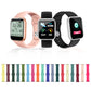 Frerndorf | Für Apple Watch Series 9&8&7 41mm / SE 3&SE 2&6&SE&5&4 40mm / 3&2&1 38mm Silikon-Uhrenarmband, Lange Sektion (Herren)(Kirschen)