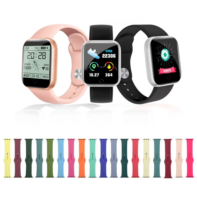 Frerndorf | Für Apple Watch Series 9&8&7 41mm / SE 3&SE 2&6&SE&5&4 40mm / 3&2&1 38mm Silikon-Uhrenarmband, Lange Sektion (Herren)(Kirschen)