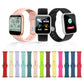 Frerndorf | Für Apple Watch Series 9&8&7 41mm / SE 3&SE 2&6&SE&5&4 40mm / 3&2&1 38mm Silikon-Uhrenarmband, Kurzer Abschnitt (Weiblich)(China Rot)