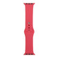 Frerndorf | Für Apple Watch Series 9&8&7 41mm / SE 3&SE 2&6&SE&5&4 40mm / 3&2&1 38mm Silikon Armband, Kurzer Abschnitt (Damen)(Hibiskus Pink)