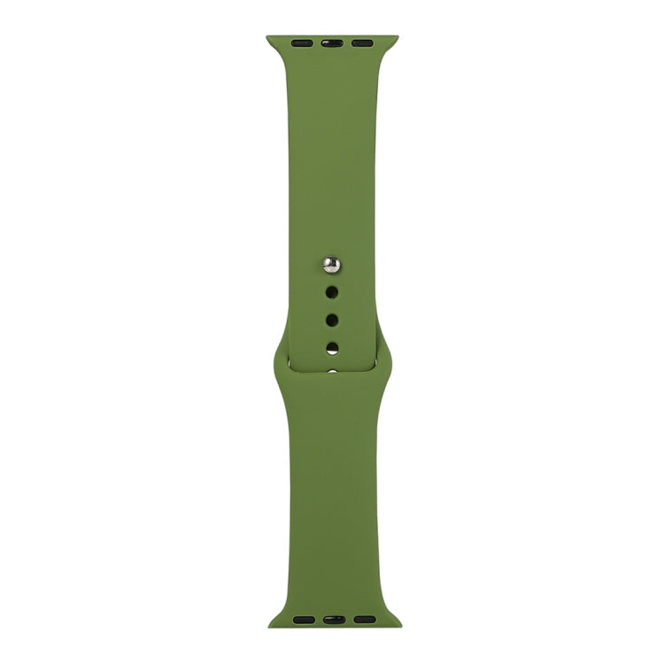 Frerndorf | Für Apple Watch Series 9&8&7 41mm / SE 3&SE 2&6&SE&5&4 40mm / 3&2&1 38mm Silikon-Uhrband, Kurzes Segment (Damen)(Fichtenwaldgrün)