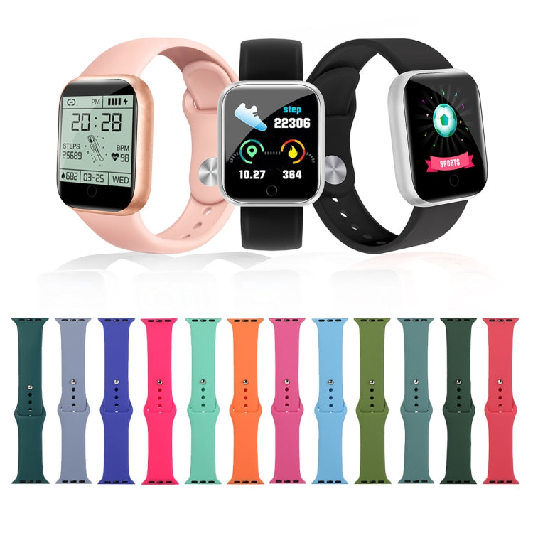 Frerndorf | Für Apple Watch Series 9&8&7 41mm / SE 3&SE 2&6&SE&5&4 40mm / 3&2&1 38mm Silikon-Uhrband, Kurzes Segment (Damen)(Fichtenwaldgrün)