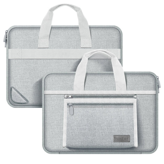 Frendorf | 15-16 Zoll Oxford Stoff Tragbare Laptop Handtasche (Grau)