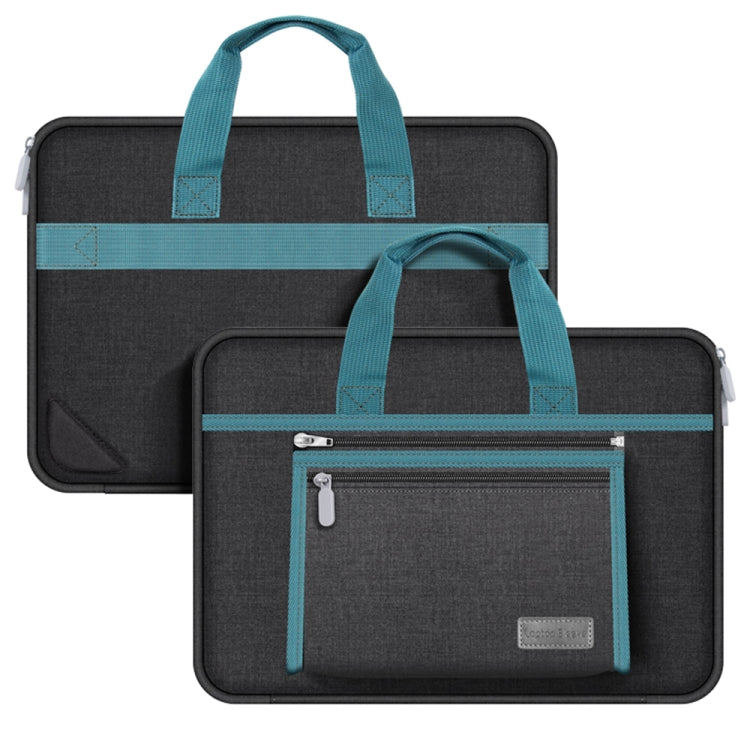 Frendorf | 15-16 Zoll Oxford-Stoff Tragbare Laptop-Handtasche (Schwarz)