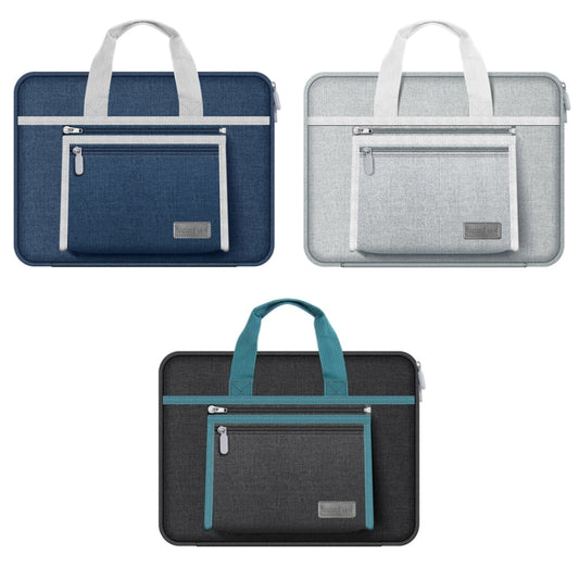 Frendorf | 15-16 Zoll Oxford-Stoff Tragbare Laptop-Handtasche (Schwarz)