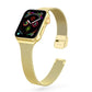 Frerndorf | Für Apple Watch Series 9&8&7 41mm / SE 3&SE 2&6&SE&5&4 40mm / 3&2&1 38mm Milanese Edelstahl-Uhrenarmband (Gold)
