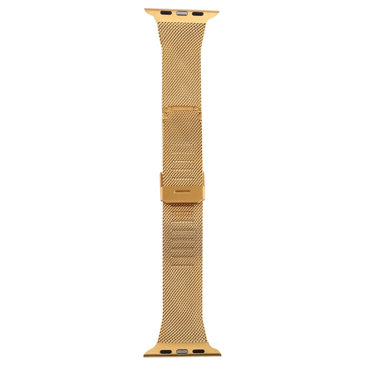 Frerndorf | Für Apple Watch Series 9&8&7 41mm / SE 3&SE 2&6&SE&5&4 40mm / 3&2&1 38mm Milanese Edelstahl-Uhrenarmband (Gold)
