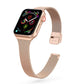Frerndorf | Für Apple Watch Series 9&8&7 41mm / SE 3&SE 2&6&SE&5&4 40mm / 3&2&1 38mm Mailänder Edelstahl-Uhrenband (Rosé Gold)