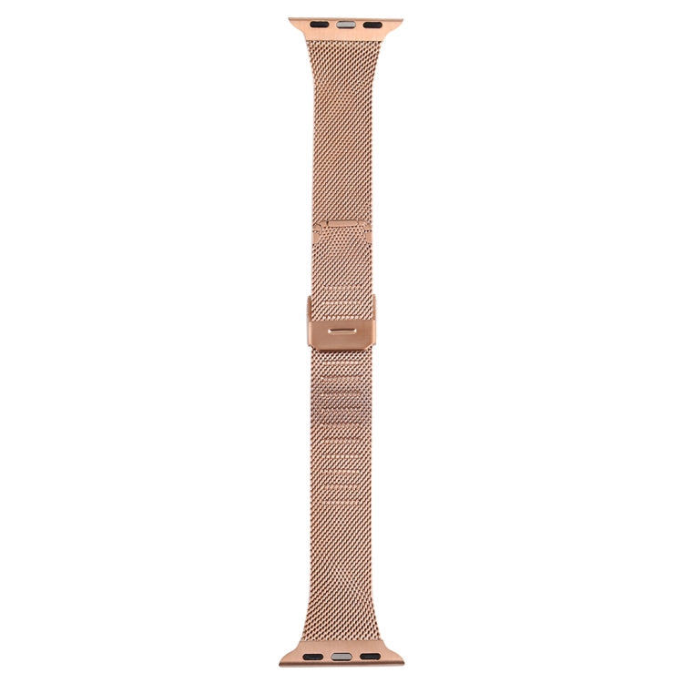 Frerndorf | Für Apple Watch Series 9&8&7 41mm / SE 3&SE 2&6&SE&5&4 40mm / 3&2&1 38mm Mailänder Edelstahl-Uhrenband (Rosé Gold)